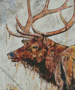 Cool Elk Art Diamond Painting