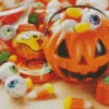 Cool Halloween Candies Diamond Painting