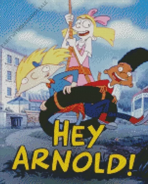 Cool Hey Arnold Cartoon Diamond Painting