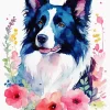 Cute Border Collies Diamond Painting