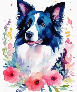 Cute Border Collies Diamond Painting