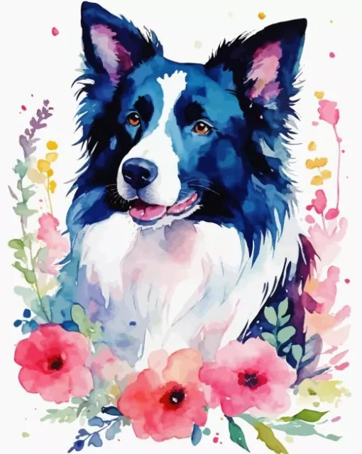 Cute Border Collies Diamond Painting