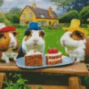 Cute Guinea Pigs Diamond Painting