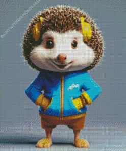 Cute Hedgehog Diamond Painting