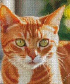 Cute Orange Kitten Diamond Painting