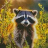 Cute Raccoon Diamond Painting