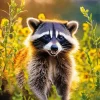 Cute Raccoon Diamond Painting