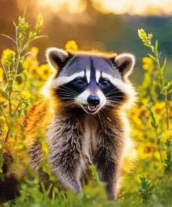 Cute Raccoon Diamond Painting