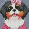 Cute Shih Tzu Dog Diamond Painting