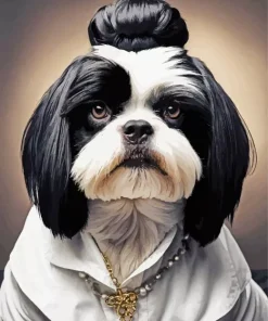 Cute Shih Tzu Diamond Painting