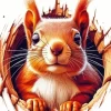 Cute Squirrel Diamond Painting