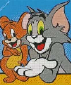 Cute Tom And Jerry Diamond Painting