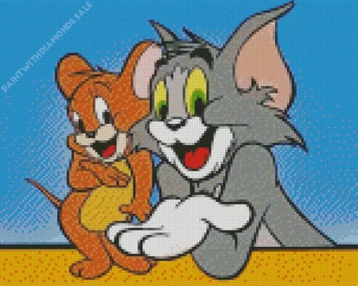 Cute Tom And Jerry Diamond Painting