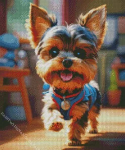 Cute Yorkshire Terrier Diamond Painting