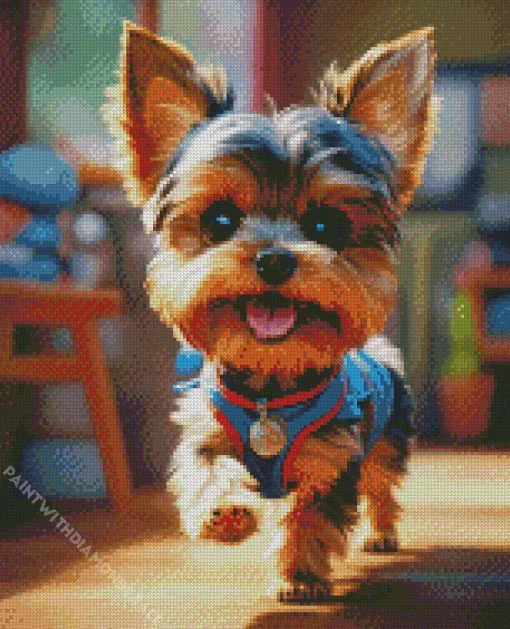 Cute Yorkshire Terrier Diamond Painting