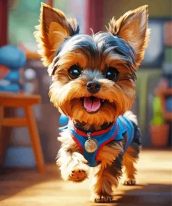 Cute Yorkshire Terrier Diamond Painting