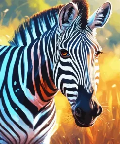 Cute Zebra Face Diamond Painting