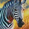 Cute Zebra Face Diamond Painting