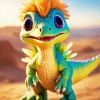 Cute Baby Dinosaur Diamond Painting