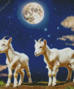 Cute Baby Goats Diamond Painting