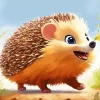 Cute Baby Hedgehog Diamond Painting