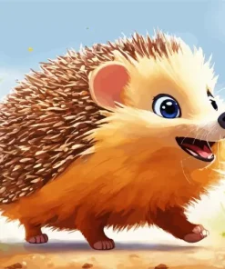 Cute Baby Hedgehog Diamond Painting