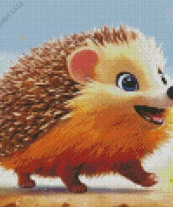 Cute Baby Hedgehog Diamond Painting