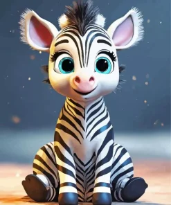 Cute Baby Zebra Diamond Painting