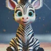 Cute Baby Zebra Diamond Painting