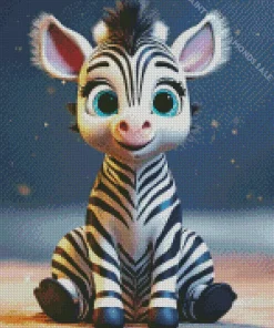 Cute Baby Zebra Diamond Painting