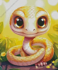 Cute Baby Snake Diamond Painting