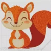 Cute Cartoon Squirrel With Big Smile Diamond Painting