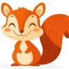 Cute Cartoon Squirrel With Big Smile Diamond Painting