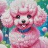 Cute Pink Poodle Diamond Painting