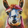 Cute Pink Llama Diamond Painting