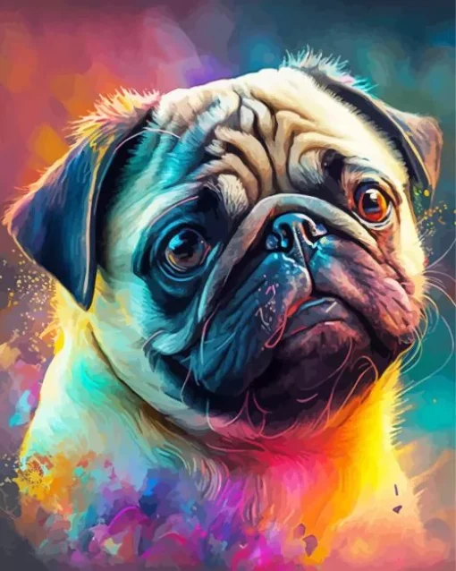 Cute Pug Diamond Painting