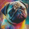 Cute Pug Diamond Painting