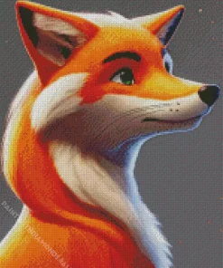 Cute Red Fox Diamond Painting