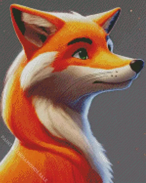 Cute Red Fox Diamond Painting