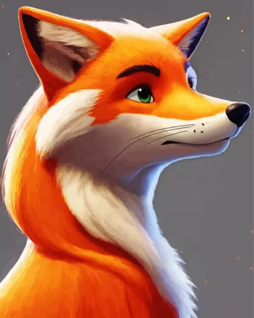 Cute Red Fox Diamond Painting