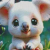 Cute White Koala Diamond Painting