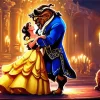 Dancing Beauty And The Beast Art Diamond Painting