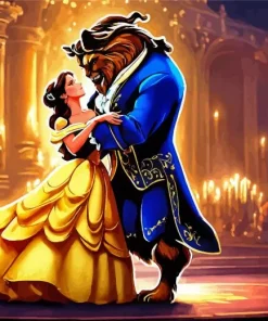 Dancing Beauty And The Beast Art Diamond Painting