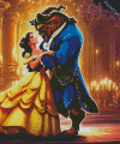 Dancing Beauty And The Beast Art Diamond Painting