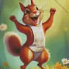 Dancing Squirrel Diamond Painting