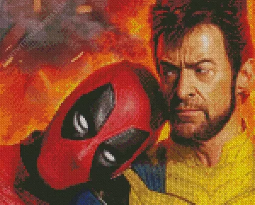 Deadpool And Wolverine Diamond Painting