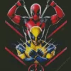 Deadpool And Wolverine Art Diamond Painting