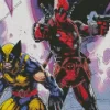 Deadpool And Wolverine Comic Books Diamond Painting