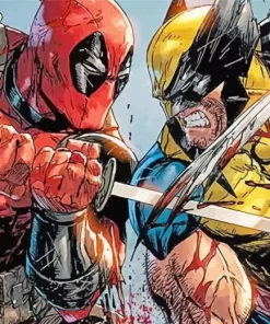 Deadpool And Wolverine Comics Diamond Painting