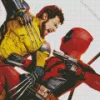 Deadpool And Wolverine Heroes Art Diamond Painting